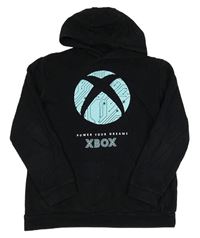 Černá mikina s X-BOX a kapsou a kapucí PRIMARK
