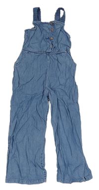 Modrý kalhotový culottes overal riflového vzhledu Next