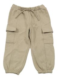 Béžové cargo tepláky H&M