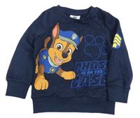 Tmavomodrá mikina s PAW PATROL - Chase C&A