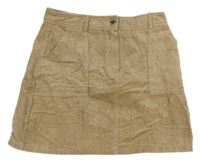 Svetlohnedá menšestrová sukňa PRIMARK