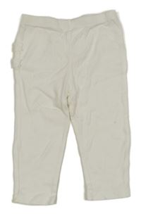 Biele legíny s kanýrky