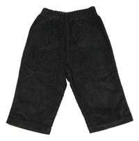 Černošedé manšestráky s nápisem s kravičkou