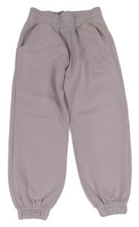 Svetlofialové teplákové tepláky s nápismi F&F