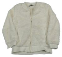 Smetanový kožešinový podšitý bomber C&A