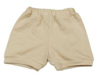 Svetlobéžové rebrované kraťasy