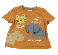 Medové tričko so zvieratkami Liegelind