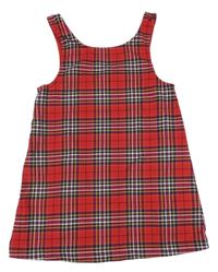 Červeno-kockované šaty H&M