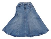 Modrá rifľová dlhá sukňa H&M