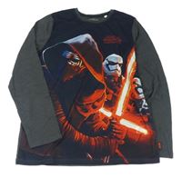 Černo-antracitové triko s Darth Vaderem C&A