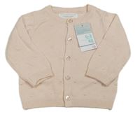 Nové - Svetloružový bodkovaná ý prepínaci sveter zn. Primark