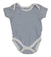 Bielo-tmavomodré pruhované body