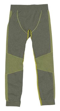 Zelenošedé melírované spodní funkční legíny Lupilu