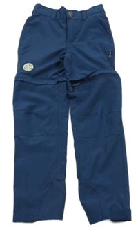 Tmavomodré outdoorové kalhoty s odepínacími nohavicemi Alive