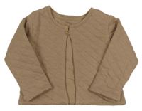 Hnedá prešívaná zateplená prepínaci mikina George