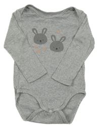 Šedé melírované body s králíky H&M