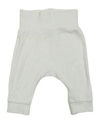 Bílé lehké tepláky H&M