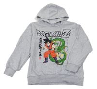 Sivá melírovaná mikina s Dragonball Z a kapucňou DeFacto
