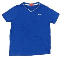 Modré tričko s logom Slazenger