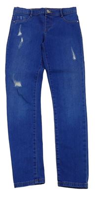 Modré skinny rifle s prošoupáním RIVER ISLAND