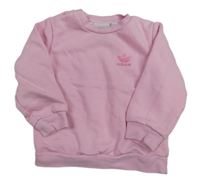 Růžová mikina s logem Adidas