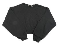 Tmavosivá crop mikina H&M