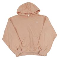 Marhuľová mikina s výšivkou a kapucňou H&M