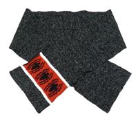 Černá melírovaná šála s pavouky - Spiderman George