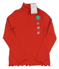 Nové - Červený žebrovaný rolák M&S