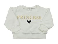 Biela mikina s nápisom shein