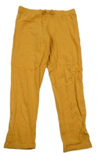 Okrové pyžamové nohavice