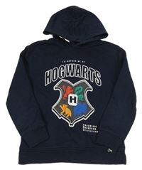 Tmavomodrá mikina s potlačou a kapucí - Harry Potter C&A