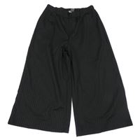 Čierne rebrované culottes nohavice Primark