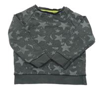 Tmavosivá mikina s hviezdami Tu