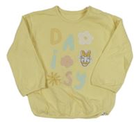 Žltá mikina s nápisom a Daisy George