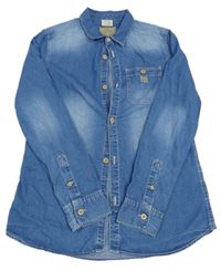 Modrá rifľová košeľa Zara