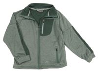 Zelená melírovaná prepínaci thermo funkčná mikina Trespass