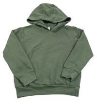 Tmavozelená mikina s kapucňou Y.F.K.