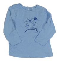 Světlemodré triko se surfy Orchestra 