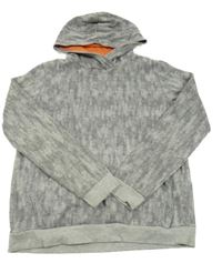 Šedá melírovaná mikina s kapucí Decathlon