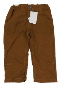 Nové - Hnedé 3/4 nohavice Vertbaudet