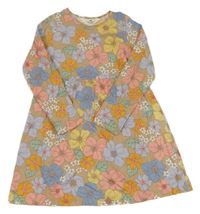 Béžovo-farebné kvetované šaty H&M