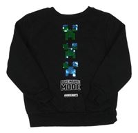 Černá mikina - Minecraft
