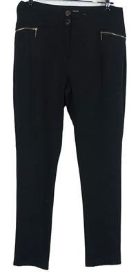 Dámske čierne skinny nohavice Select