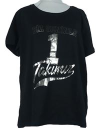 Dámské černé tričko s číslem LCW Casual