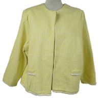 Dámsky žltý melírovaný cardigán M&S