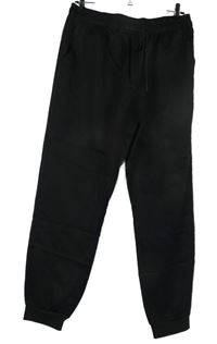 Pánské černé cuff kalhoty Manfinity 