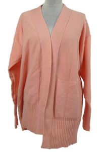 Dámský růžový svetrový cardigán 