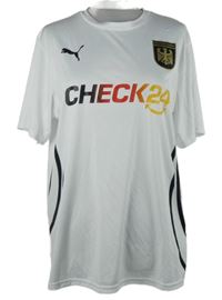 Pánske biele športové funkčné tričko s logom Puma