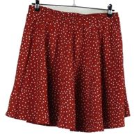Dámská červená puntíkovaná sukně 